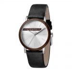 Esprit ES1G030L0035 Plywood Silver Black Mens Watch