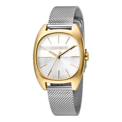 Esprit ES1L038M0115 Infinity Silver Gold Mesh Ladies Watch